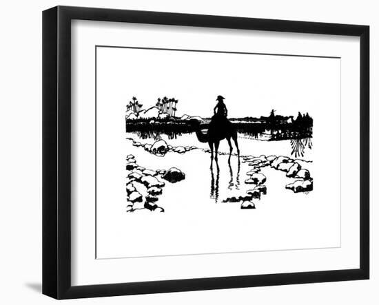 Silhouette for 'Ombres Chinoisses' from L'Epopee, 1898-Caran D'Ache-Framed Giclee Print