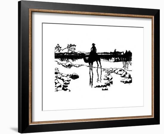 Silhouette for 'Ombres Chinoisses' from L'Epopee, 1898-Caran D'Ache-Framed Giclee Print