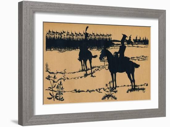 Silhouette for Ombres Chinoisses from Lepopee, 1898-Caran D'Ache-Framed Giclee Print