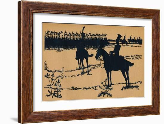 Silhouette for Ombres Chinoisses from Lepopee, 1898-Caran D'Ache-Framed Giclee Print