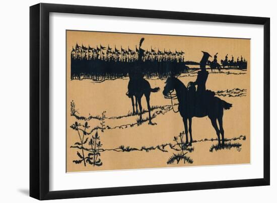 Silhouette for Ombres Chinoisses from Lepopee, 1898-Caran D'Ache-Framed Giclee Print