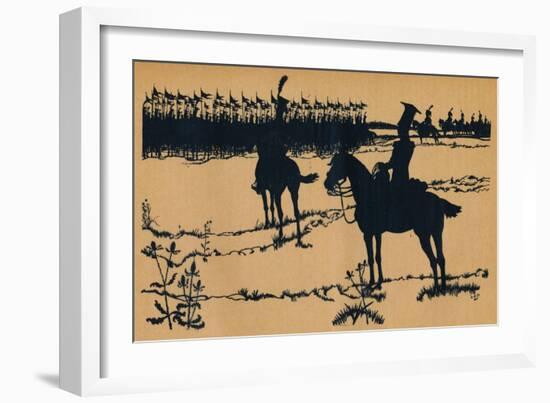 Silhouette for Ombres Chinoisses from Lepopee, 1898-Caran D'Ache-Framed Giclee Print