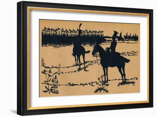 Silhouette for Ombres Chinoisses from Lepopee, 1898-Caran D'Ache-Framed Giclee Print