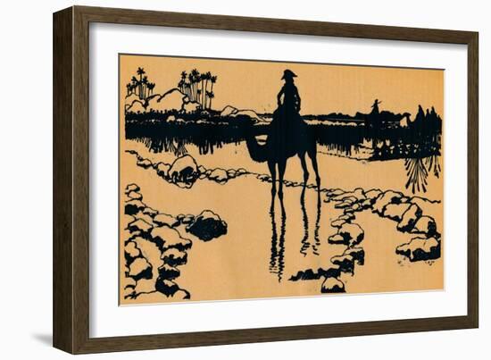 Silhouette for Ombres Chinoisses from Lepopee, 1898-Caran D'Ache-Framed Giclee Print