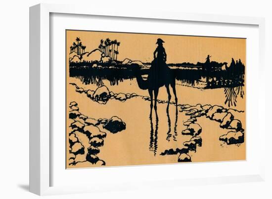 Silhouette for Ombres Chinoisses from Lepopee, 1898-Caran D'Ache-Framed Giclee Print