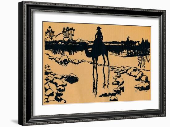 Silhouette for Ombres Chinoisses from Lepopee, 1898-Caran D'Ache-Framed Giclee Print