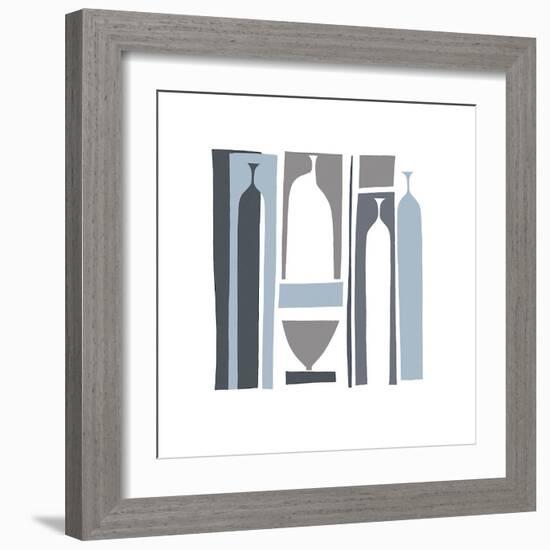 Silhouette, French Navy-Denise Duplock-Framed Giclee Print