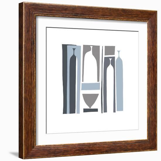 Silhouette, French Navy-Denise Duplock-Framed Giclee Print