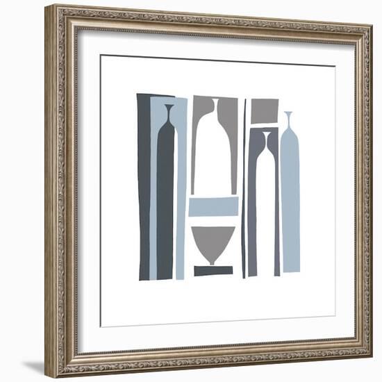 Silhouette, French Navy-Denise Duplock-Framed Giclee Print