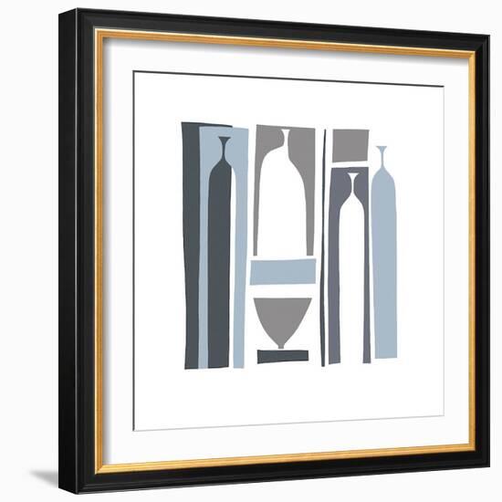 Silhouette, French Navy-Denise Duplock-Framed Giclee Print