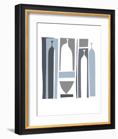 Silhouette - French Navy-Denise Duplock-Framed Art Print