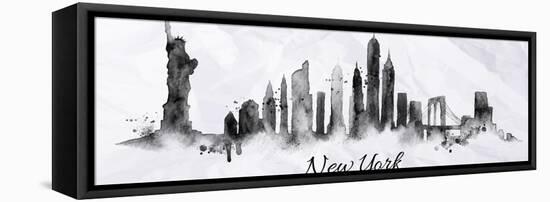 Silhouette Ink New York-anna42f-Framed Stretched Canvas