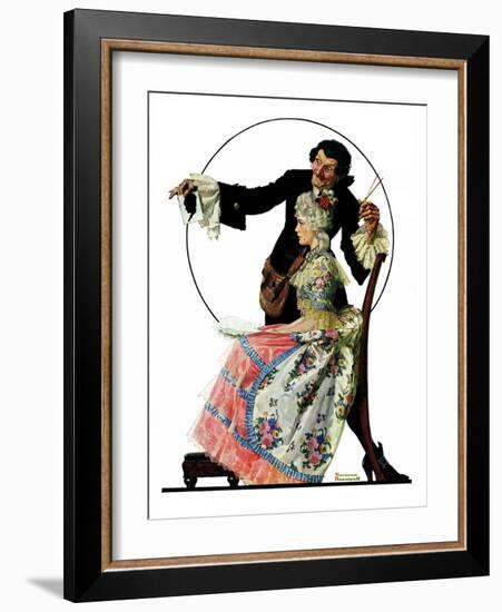 "Silhouette Maker", September 24,1927-Norman Rockwell-Framed Giclee Print