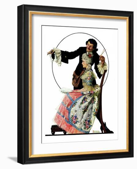 "Silhouette Maker", September 24,1927-Norman Rockwell-Framed Giclee Print