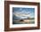 Silhouette of a Man in a Little Fishing Boat at Sunset, Cape Malcear, Lake Malawi, Malawi, Africa-Michael Runkel-Framed Photographic Print