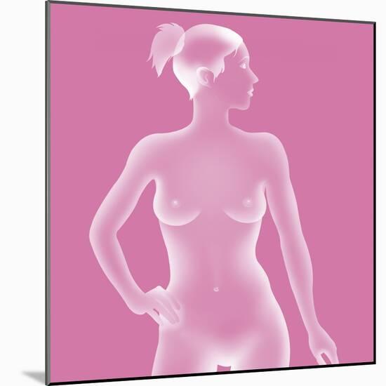 Silhouette of a Woman-Caroline Arquevaux-Mounted Giclee Print