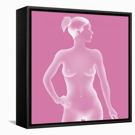 Silhouette of a Woman-Caroline Arquevaux-Framed Premier Image Canvas