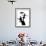 Silhouette of Ballerina Holding Umbrella with Performing Monkey-Winfred Evers-Framed Photographic Print displayed on a wall
