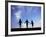 Silhouette of Children Playing Outdoors-Mitch Diamond-Framed Photographic Print