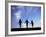 Silhouette of Children Playing Outdoors-Mitch Diamond-Framed Photographic Print