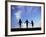 Silhouette of Children Playing Outdoors-Mitch Diamond-Framed Photographic Print