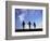 Silhouette of Children Playing Outdoors-Mitch Diamond-Framed Photographic Print