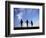 Silhouette of Children Playing Outdoors-Mitch Diamond-Framed Photographic Print