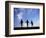 Silhouette of Children Playing Outdoors-Mitch Diamond-Framed Photographic Print