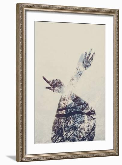 Silhouette of Female Figure-Carolina Hernandez-Framed Photographic Print