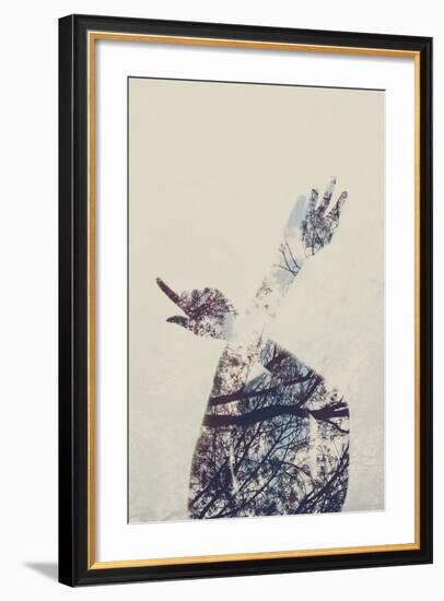 Silhouette of Female Figure-Carolina Hernandez-Framed Photographic Print