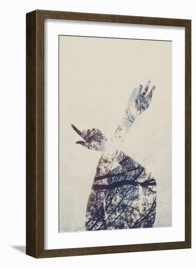 Silhouette of Female Figure-Carolina Hernandez-Framed Photographic Print