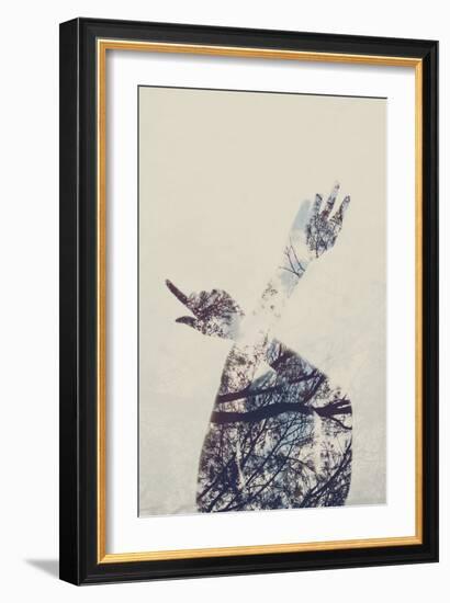 Silhouette of Female Figure-Carolina Hernandez-Framed Photographic Print