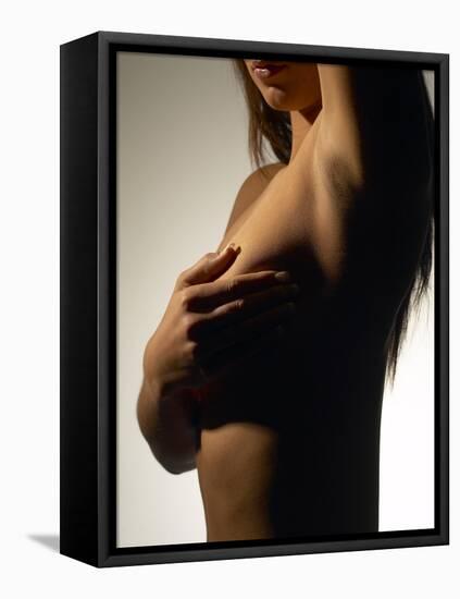 Silhouette of Female Nude-null-Framed Premier Image Canvas