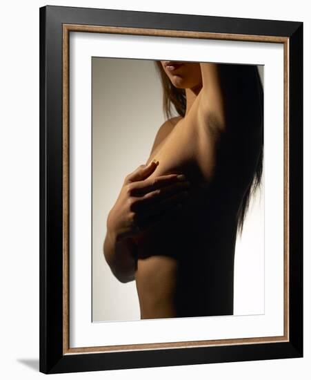 Silhouette of Female Nude-null-Framed Photographic Print