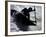 Silhouette of Kayaker in Action, Sydney, Austrailia-Chris Cole-Framed Photographic Print