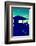 Silhouette of Life Guard Station at Sunset - Miami-Philippe Hugonnard-Framed Photographic Print