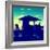 Silhouette of Life Guard Station at Sunset - Miami-Philippe Hugonnard-Framed Photographic Print