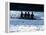 Silhouette of Men's Fours Rowing Team in Action, USA-null-Framed Premier Image Canvas