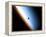 Silhouette of Space Shuttle Endeavour over Earth's Colorful Horizon-null-Framed Premier Image Canvas