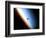 Silhouette of Space Shuttle Endeavour over Earth's Colorful Horizon-null-Framed Photographic Print