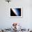 Silhouette of Space Shuttle Endeavour over Earth's Colorful Horizon-null-Framed Photographic Print displayed on a wall