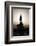 Silhouette of Statue of Robert the Bruce at Sunrise, Stirling Castle, Scotland, United Kingdom-Nick Servian-Framed Photographic Print