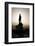 Silhouette of Statue of Robert the Bruce at Sunrise, Stirling Castle, Scotland, United Kingdom-Nick Servian-Framed Photographic Print