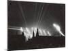 Silhouette of the Embattled Kremlin During German Bombing Raid on the City-Margaret Bourke-White-Mounted Photographic Print