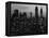 Silhouette of the Empire State Building and Other Buildings without Light During Wartime-Andreas Feininger-Framed Premier Image Canvas