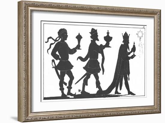 Silhouette of the Three Kings-English-Framed Giclee Print