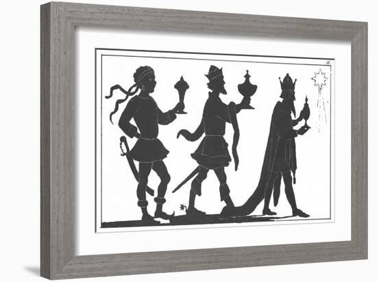 Silhouette of the Three Kings-English-Framed Giclee Print