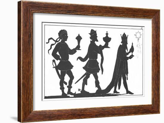 Silhouette of the Three Kings-English-Framed Giclee Print