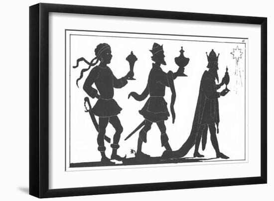 Silhouette of the Three Kings-English-Framed Giclee Print