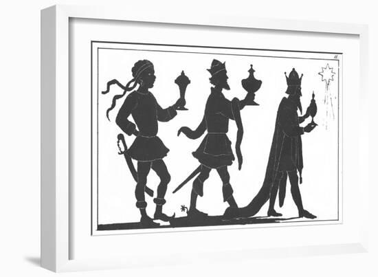 Silhouette of the Three Kings-English-Framed Giclee Print